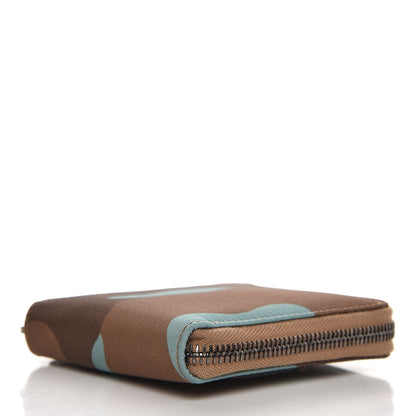 Valentino Garavani Canvas Camouflage Compact Zip Around Wallet Multicolor 4 of 7