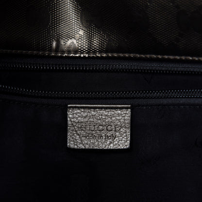 Gucci Imprime Monogram Medium Double Buckle Flap Messenger Bag Pewter 12 of 14