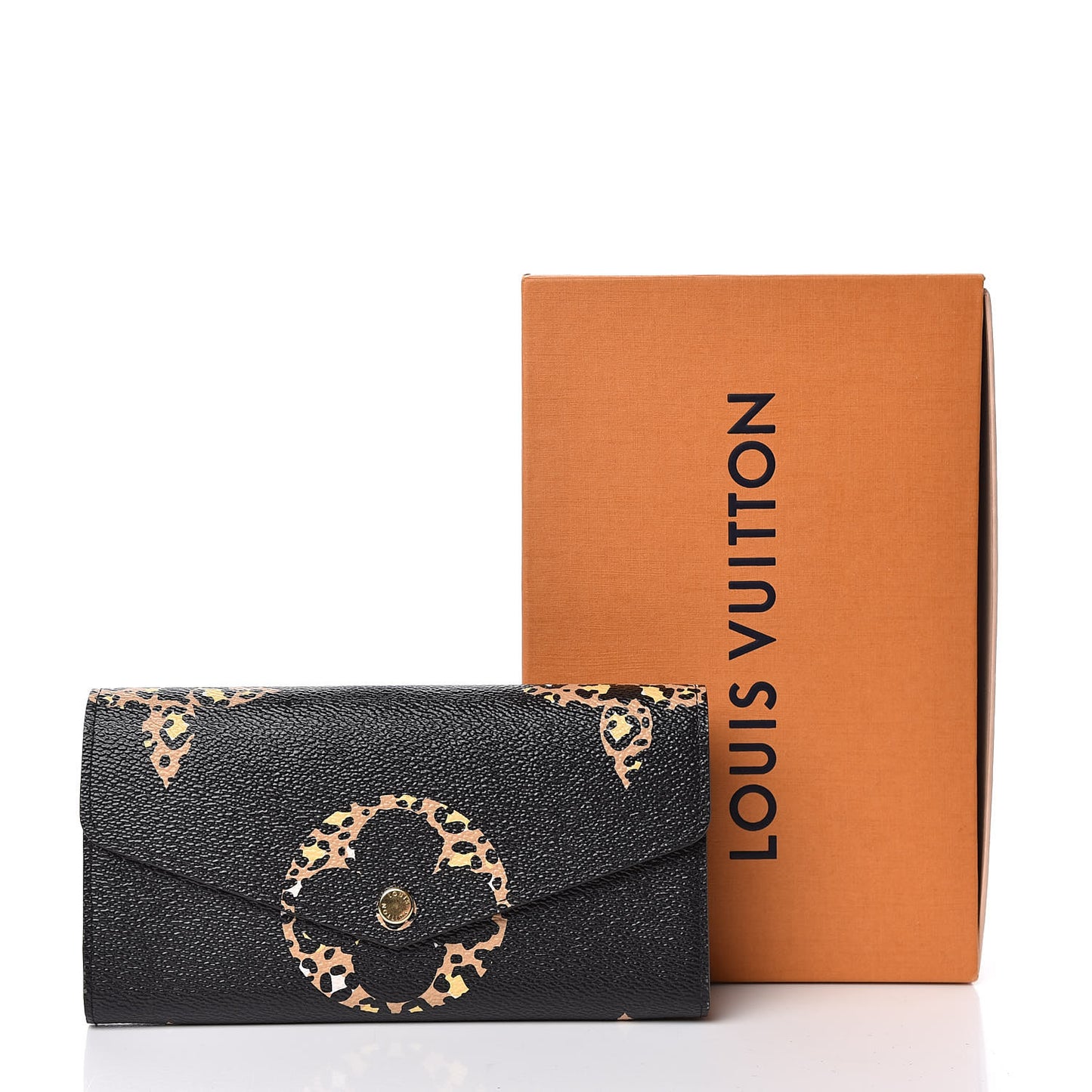 Monogram Giant Jungle Sarah Wallet Black