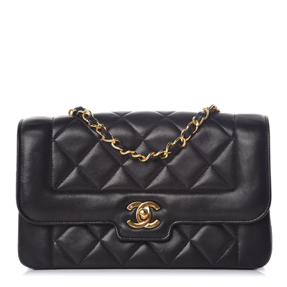 Chanel Lambskin Quilted Small Single Flap Black 1 of 8