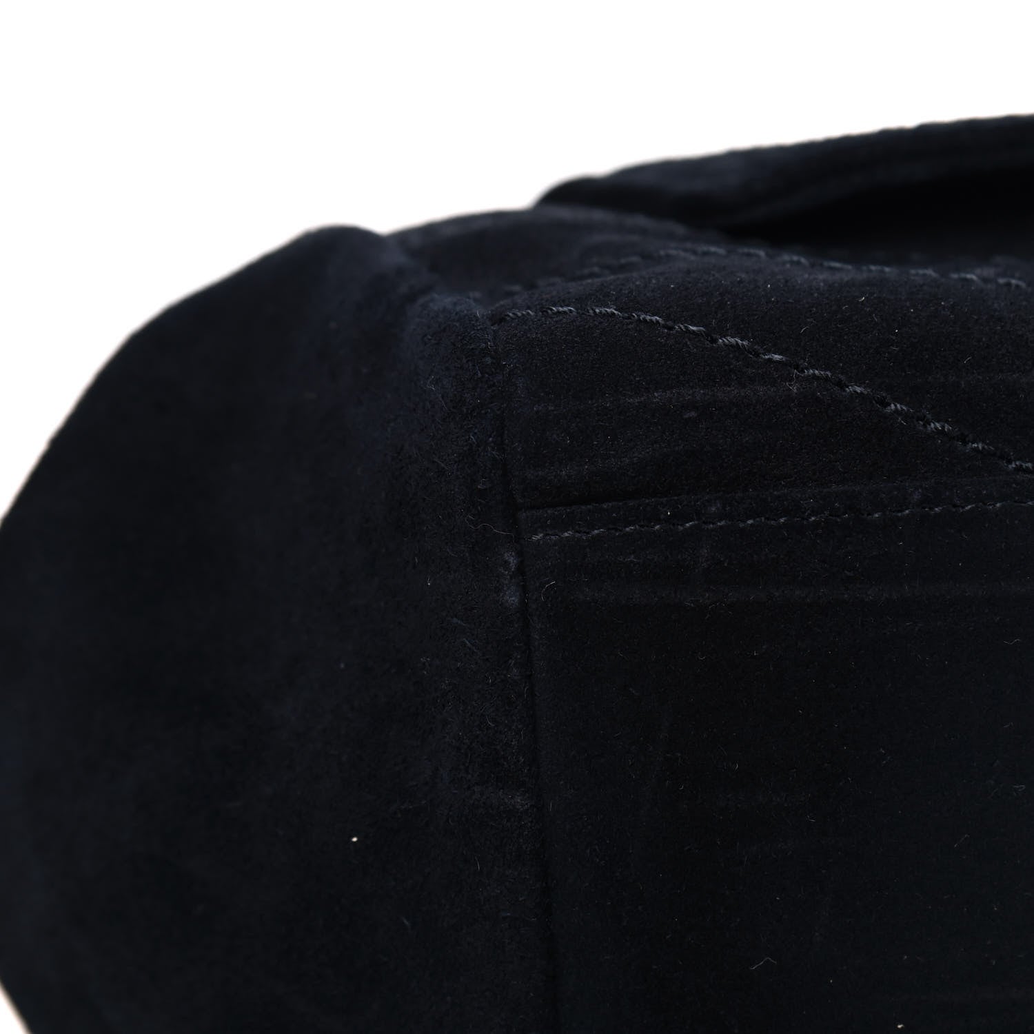 Saint Laurent Suede Chevron Monogram Small Nolita Black 5 of 8