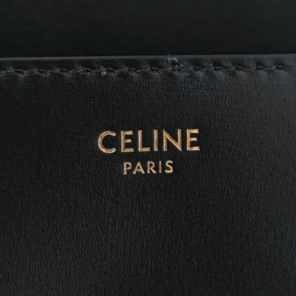 Celine Shiny Calfskin Triomphe Shoulder Bag Black 6 of 13