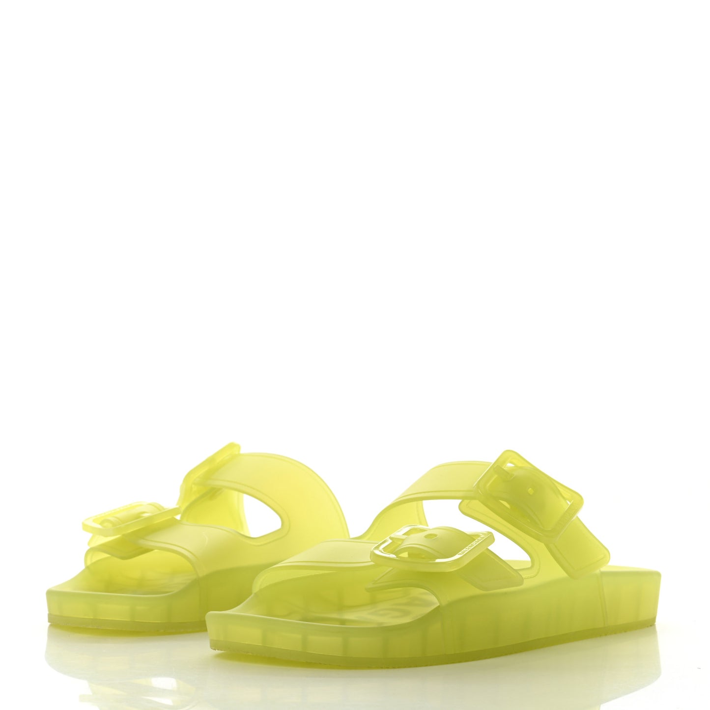 Technical Polyurethane Mallorca Slide Sandals 38 Fluo Yellow