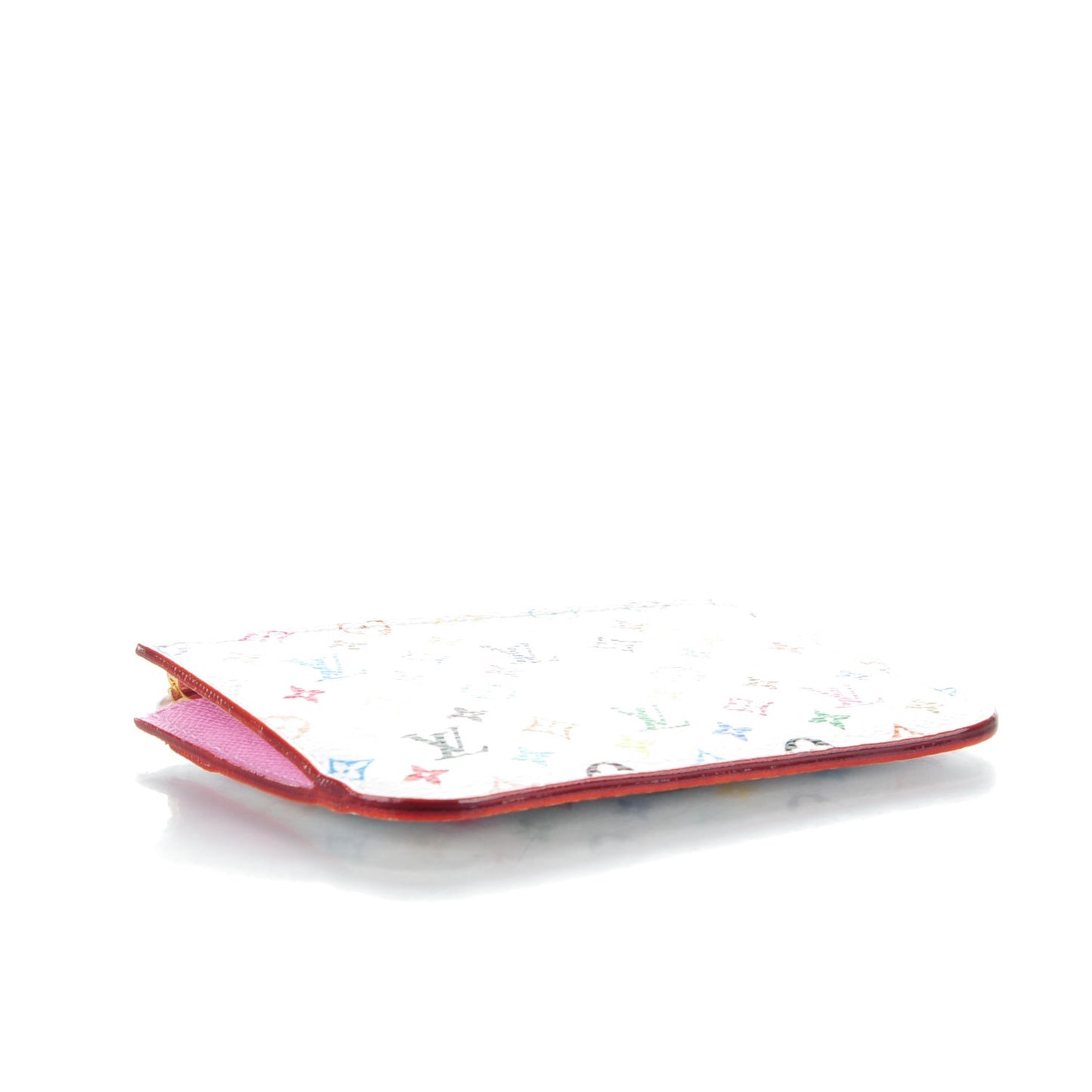 Monogram Multicolor Key Pouch White Litchi