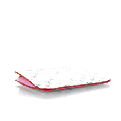 Louis Vuitton Monogram Multicolor Key Pouch White Litchi 4 of 7