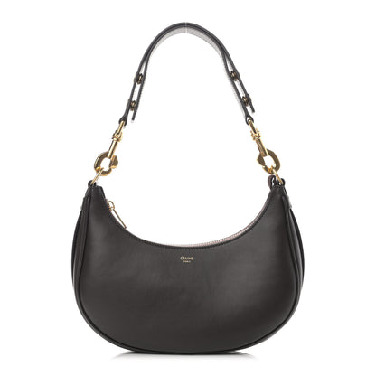 Celine Smooth Calfskin Medium Strap Ava Shoulder Bag Dark Brown 1 of 9