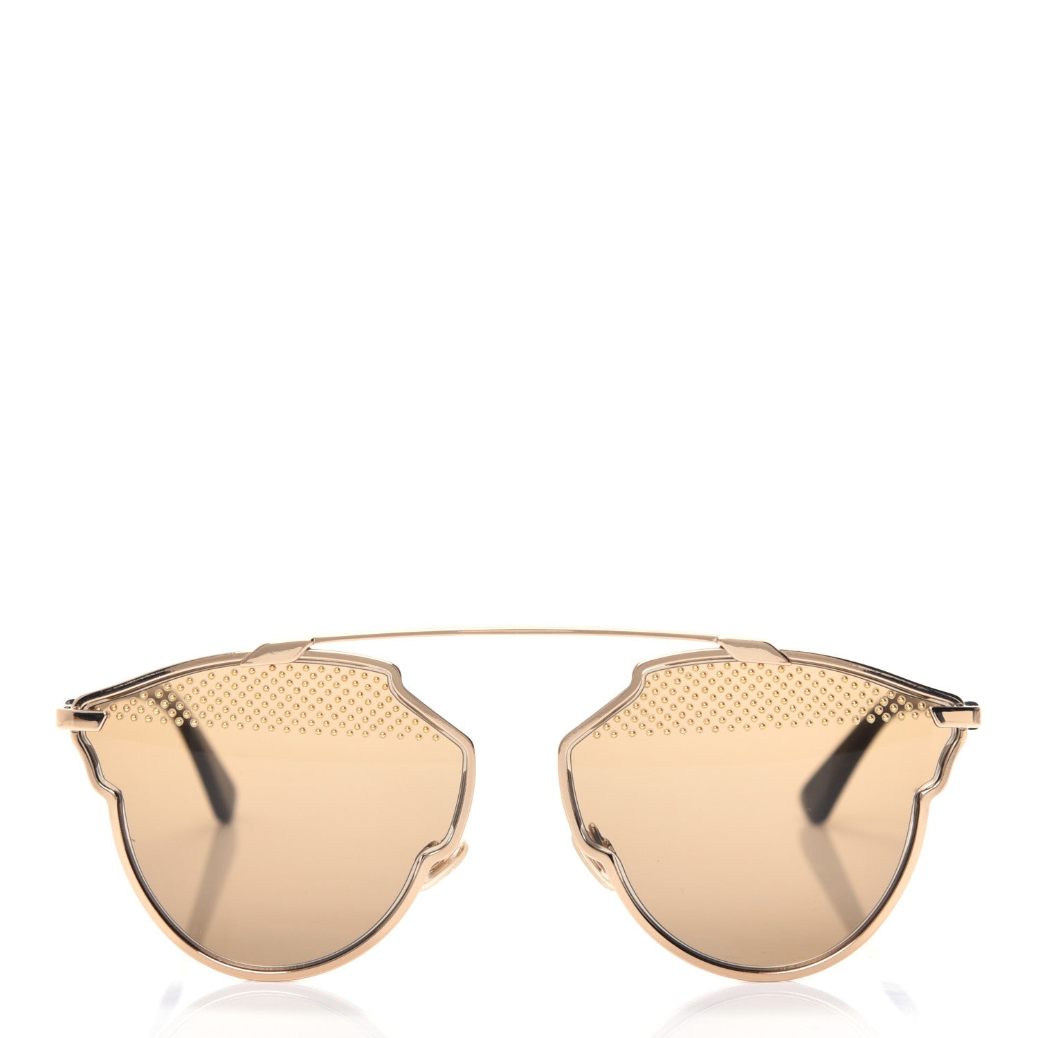 Christian Dior Studded So Real Sunglasses Gold 2 of 10