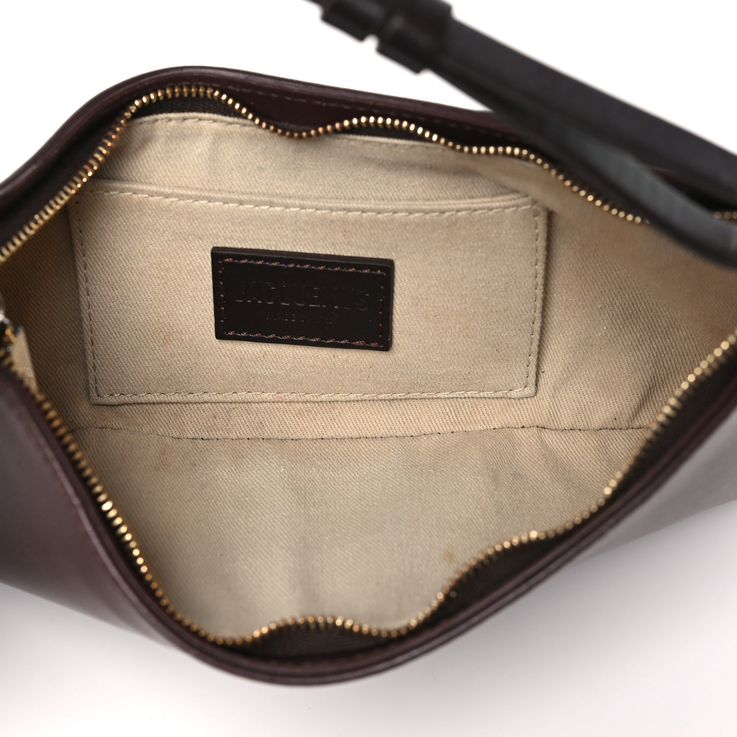 Smooth Calfskin Le Bisou Perle Medium Brown
