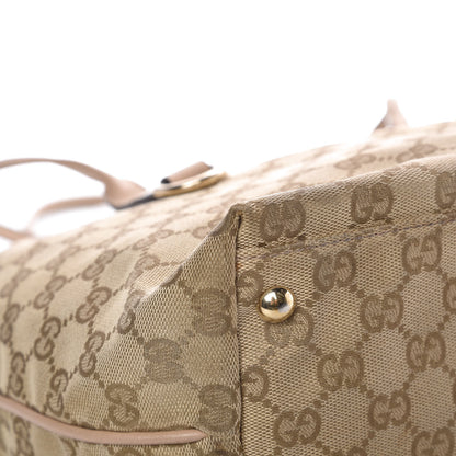 Gucci Monogram Medium New Britt Tote Beige 20 of 27