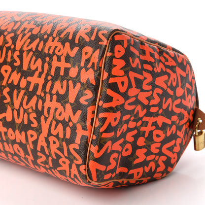 Louis Vuitton Monogram Graffiti Speedy 30 Orange 7 of 10