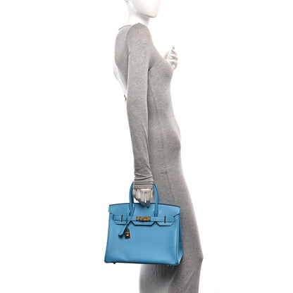 Hermes Epsom Birkin 30 Bleu Du Nord 2 of 11