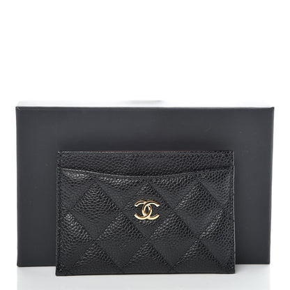 Chanel Caviar Quilted Card Holder Black 9 of 9