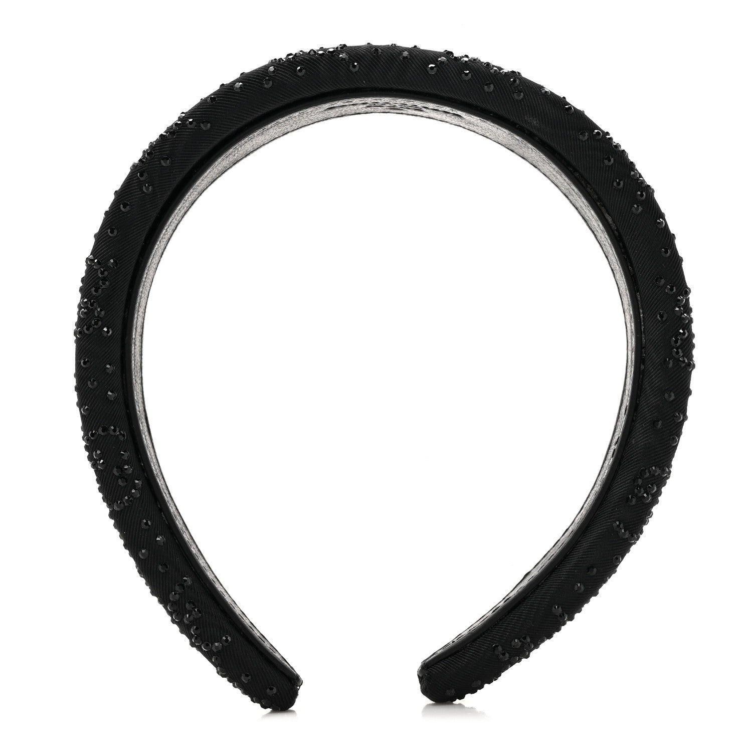 Gucci Moiret GG Crystal Minirich Headband Black Crystal 3 of 5