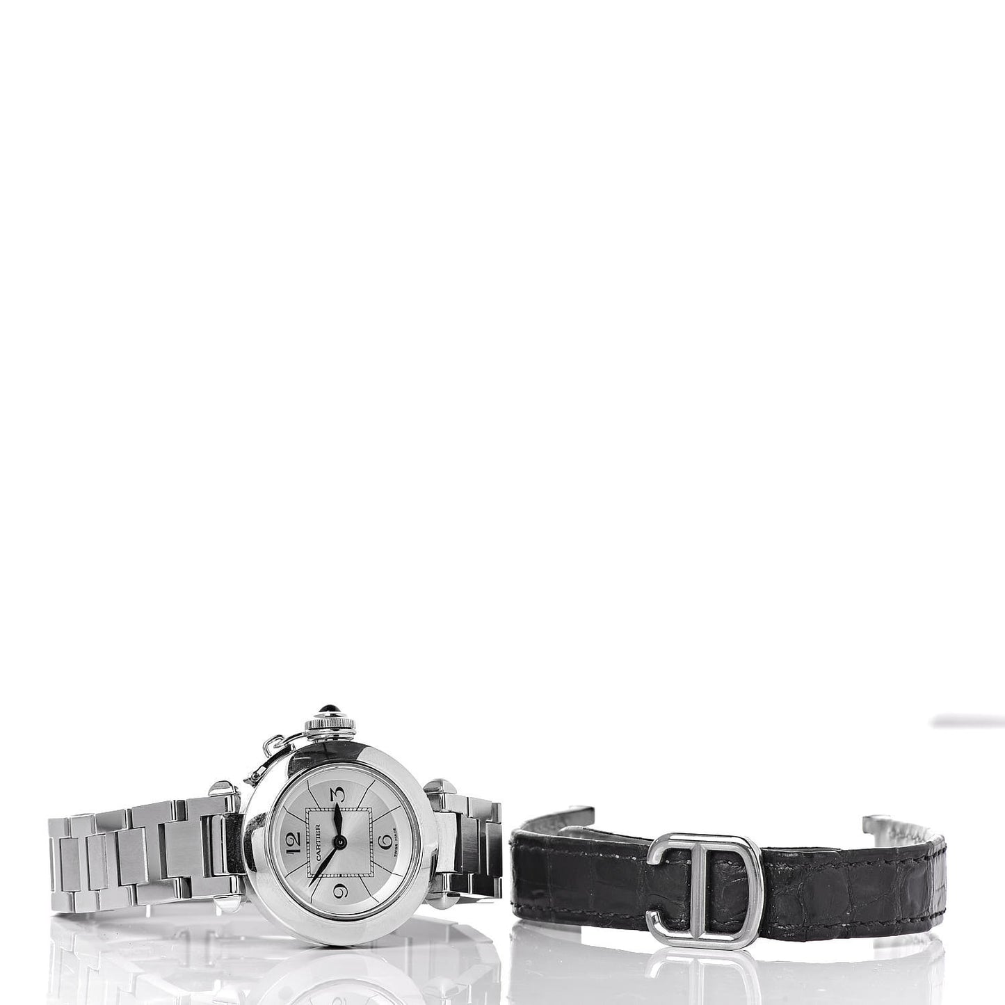 Stainless Steel 27mm Miss Pasha Quartz Watch Silver