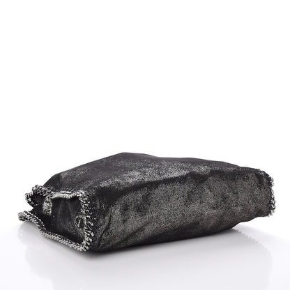 Stella McCartney Chamois Shiny Dotted Falabella Fold Over Tote Ruthenium 4 of 7