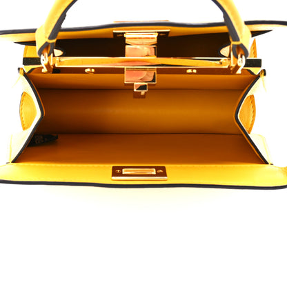 Fendi Shiny Nappa Petite Peekaboo I SEE U Satchel Mimosa 4 of 11