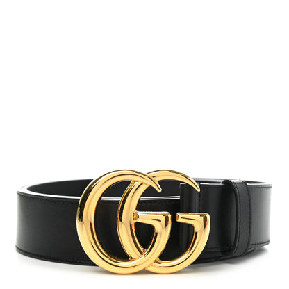 Gucci Plutone Calfskin Double G 40mm Belt 85 34 Black 1 of 4