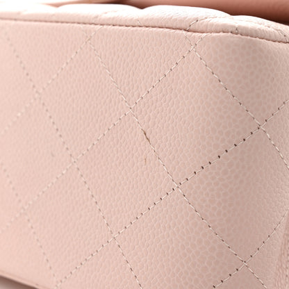 Chanel Caviar Quilted Jumbo Double Flap Light Pink 11 of 11