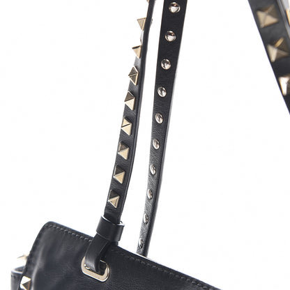 Valentino Garavani Vitello Medium Rockstud Tote Black 12 of 17