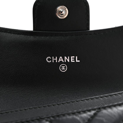 Chanel Aged Calfskin Chevron Quilted Reissue Flap Card Holder So Black 6 of 9