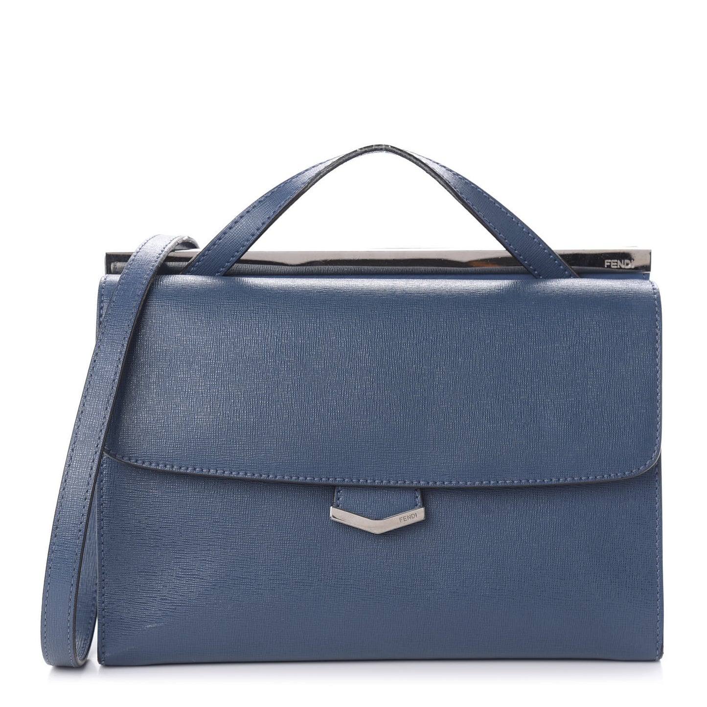 Vitello Elite Flamingo Demi Jour Shoulder Bag Blue