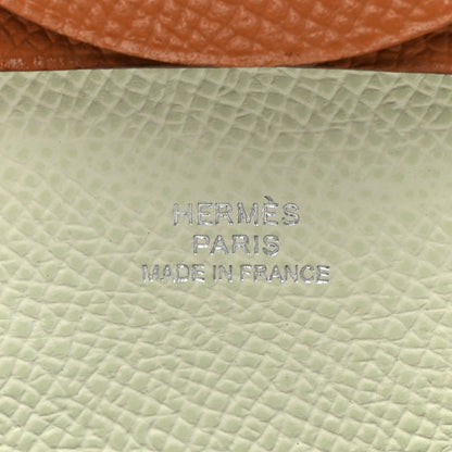 Hermes Epsom Bastia Verso Coin Purse Gold Vert Fizz 6 of 8