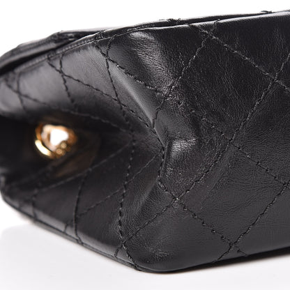 Chanel Aged Calfskin Quilted 2.55 Reissue Mini Flap Black 9 of 11
