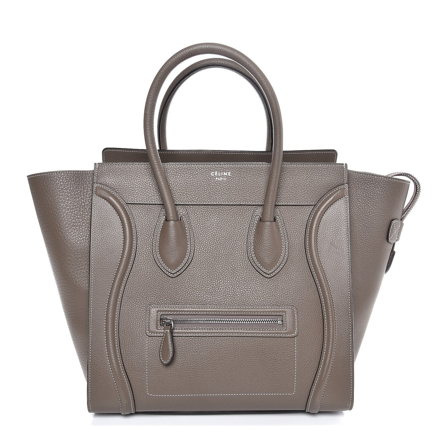 Drummed Calfskin Mini Luggage Souris