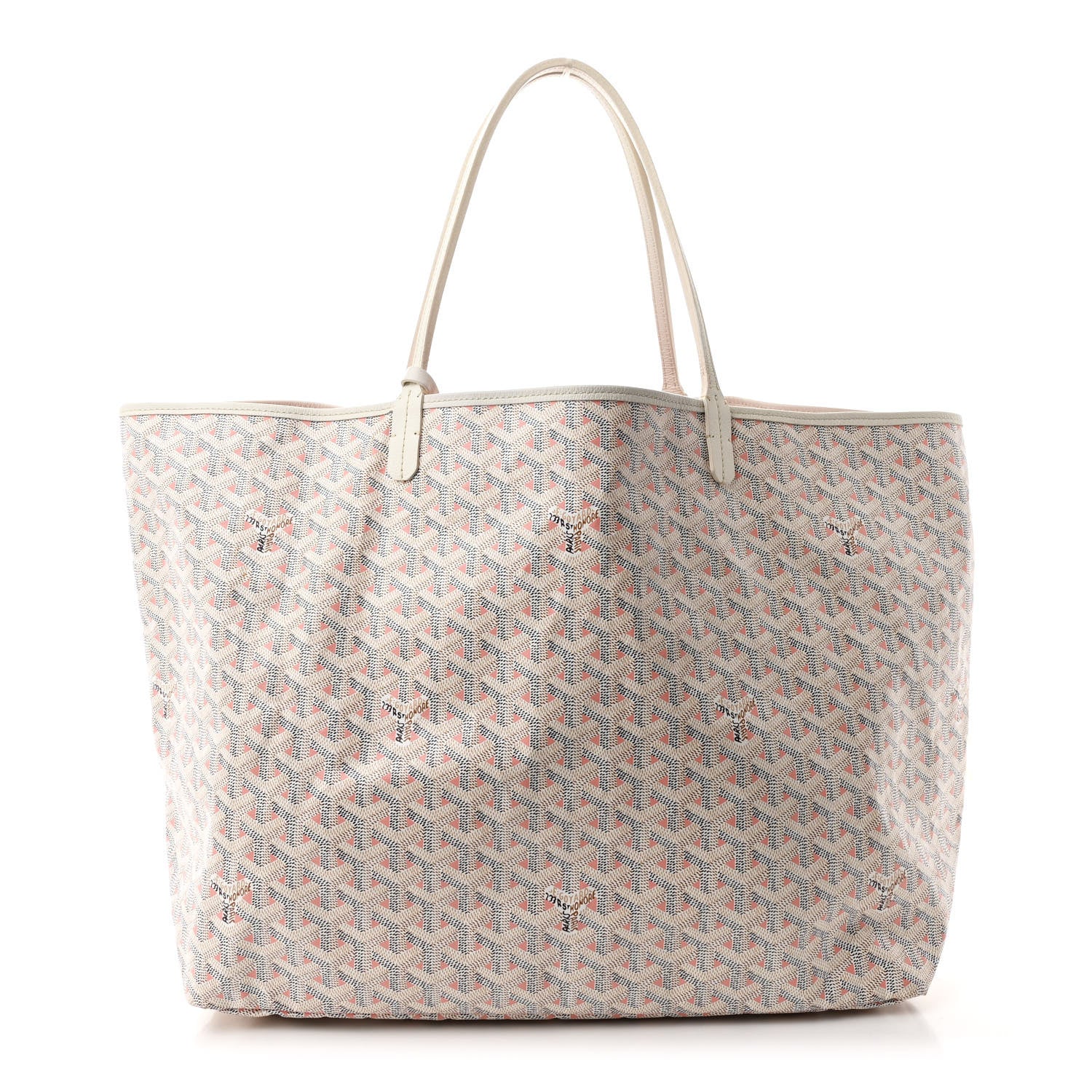 Goyard Goyardine Saint Louis Claire Voie GM White Pink 1 of 12