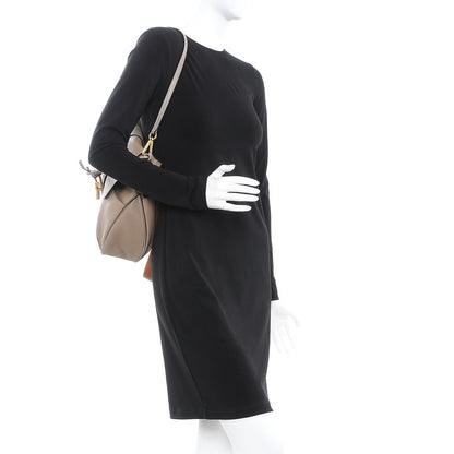 Chloe Grained Lambskin Medium Lexa Shoulder Bag Motty Grey 3 of 10