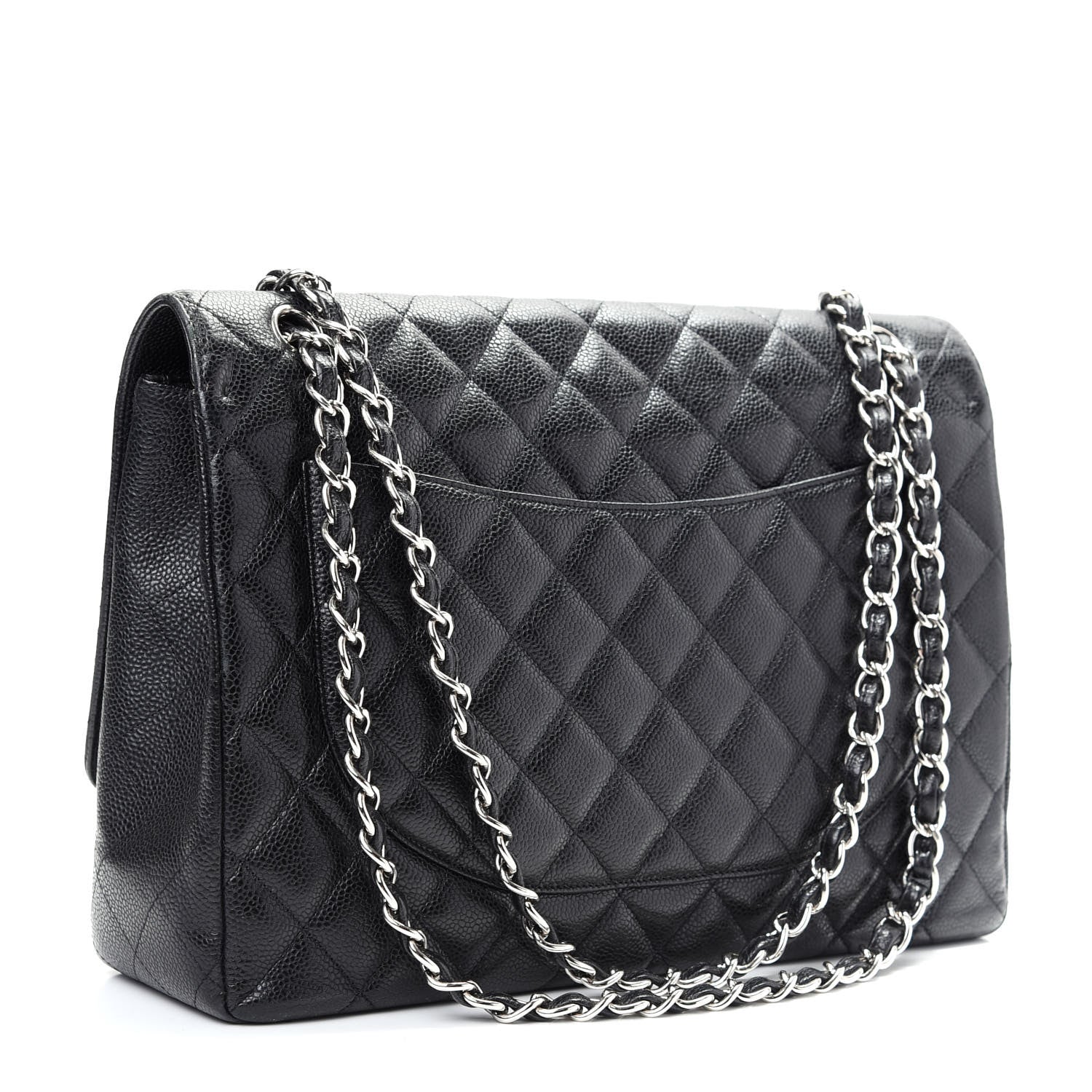 Chanel Caviar Quilted Maxi Single Flap Black 3 of 9