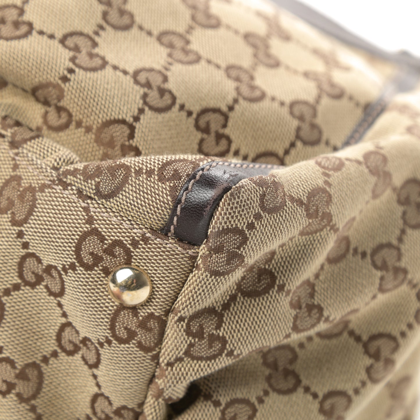 Monogram Large D Gold Hobo Dark Brown