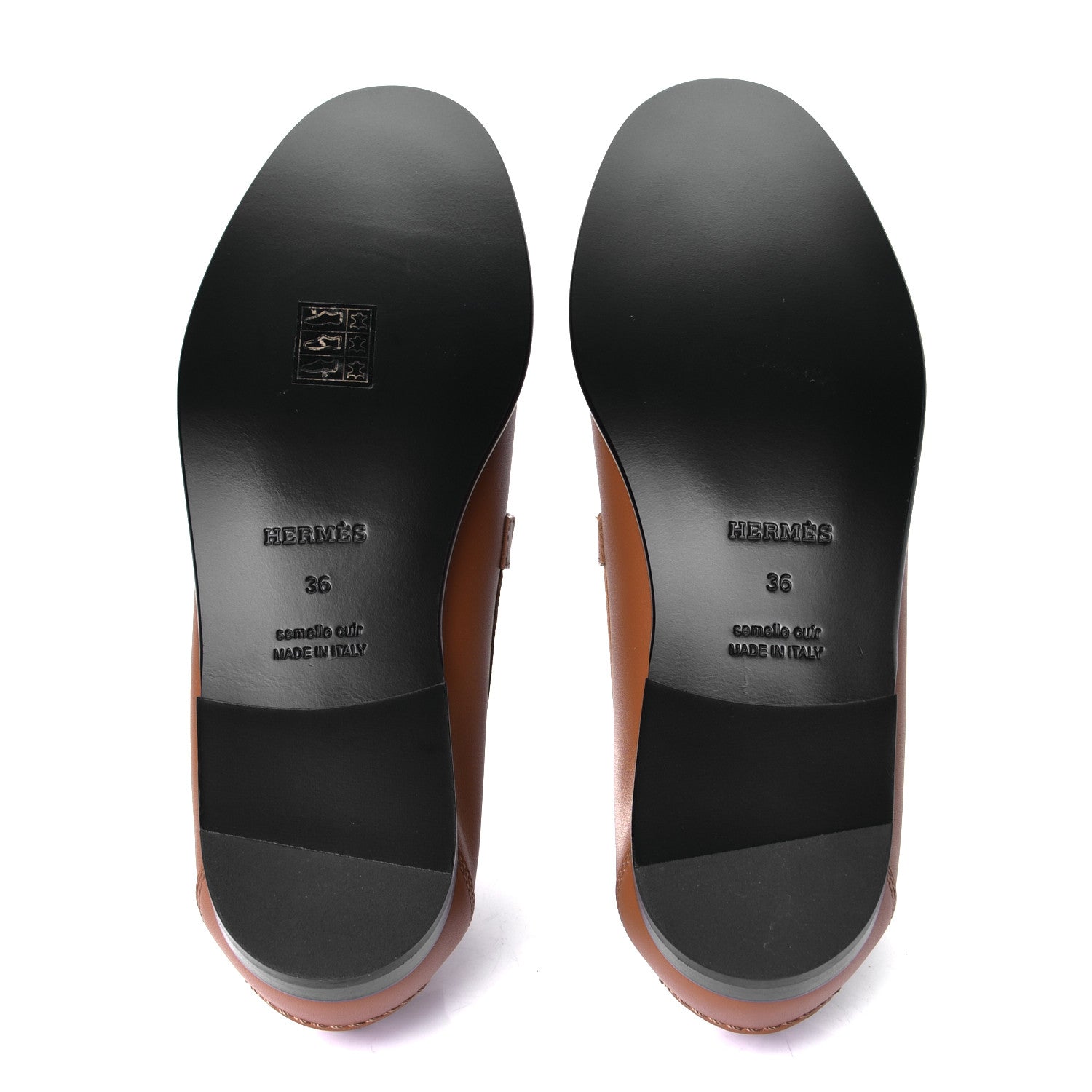Hermes Calfskin Womens Destin Loafer 36 Naturel 4 of 4