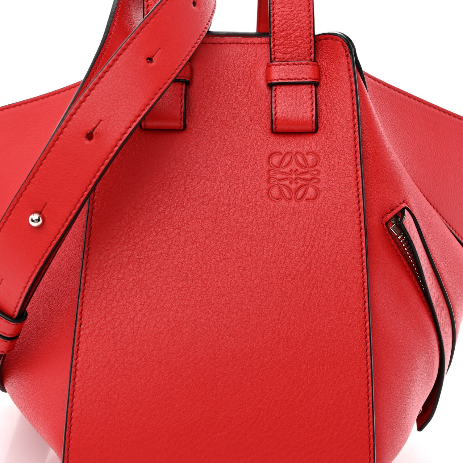 Loewe Calfskin Small Hammock Shoulder Bag Scarlet Red 8 of 11