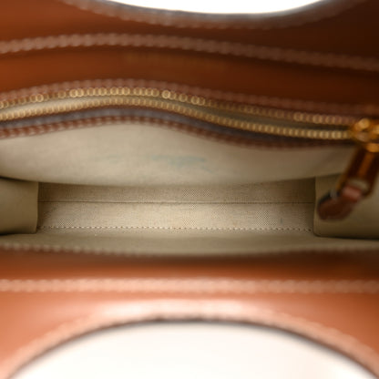 Burberry Canvas Smooth Calfskin Two Tone Mini Pocket Bag Natural Malt Brown 5 of 11
