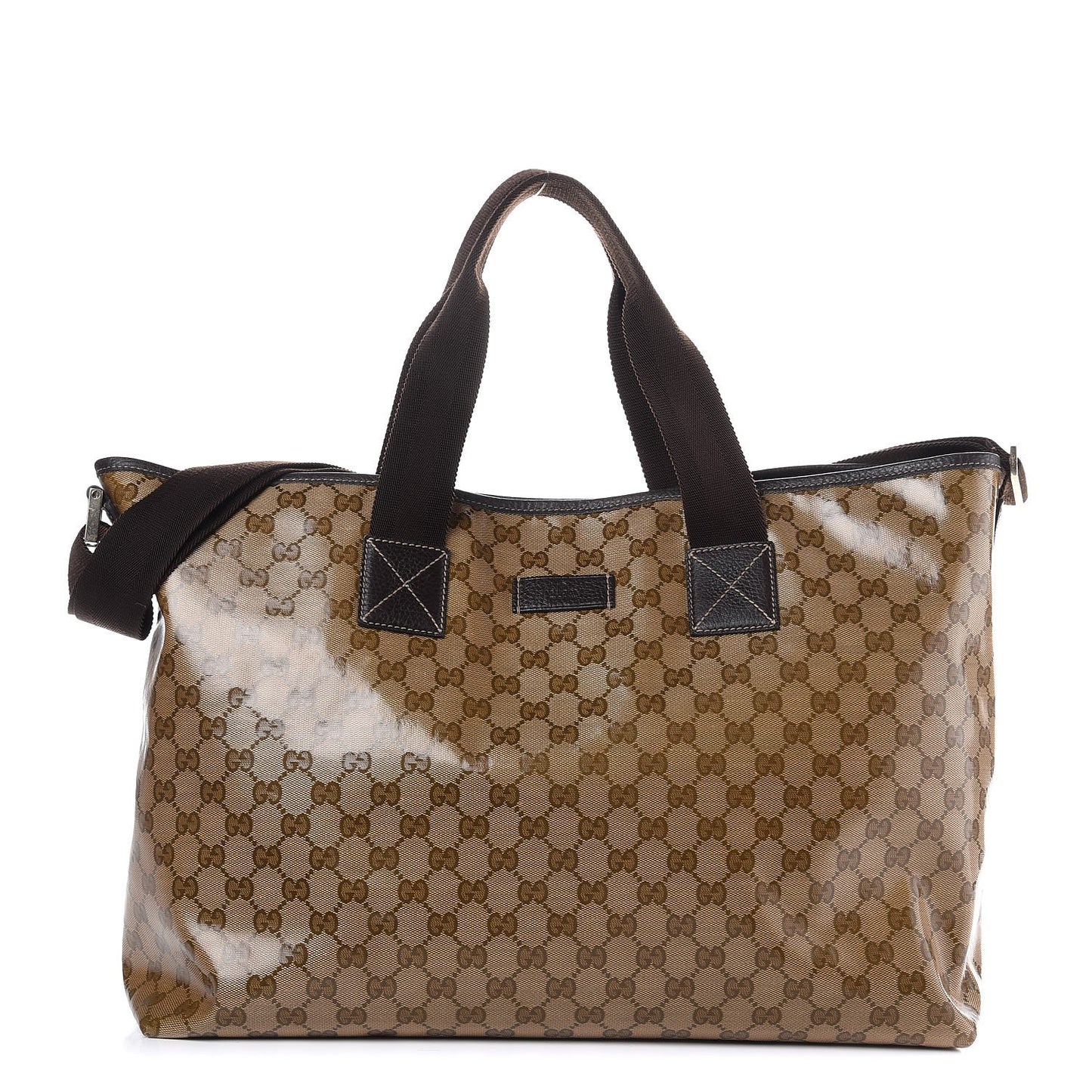 Crystal Monogram Travel Bag Dark Brown