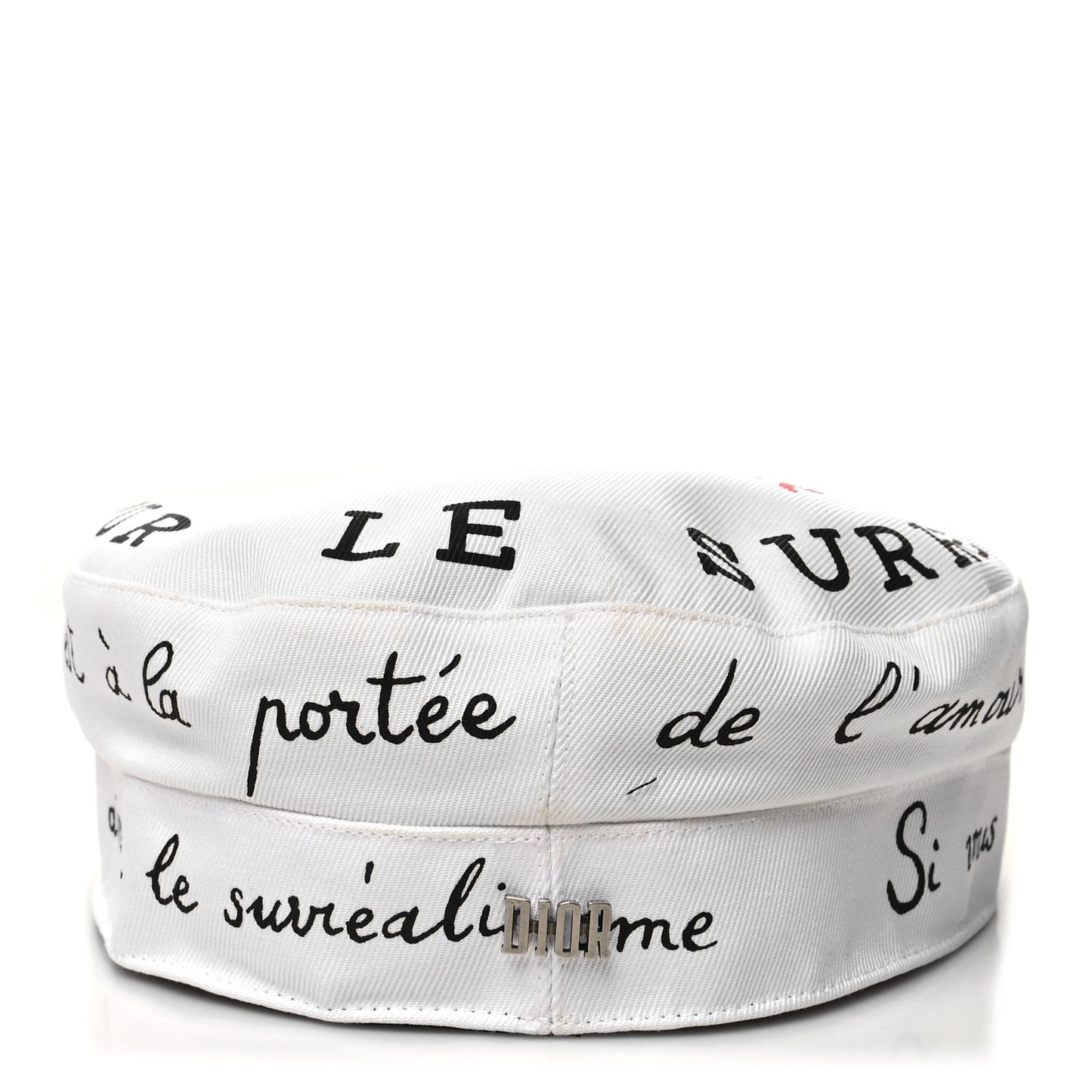 Canvas Printed Daydream Words Cap Hat 57 White