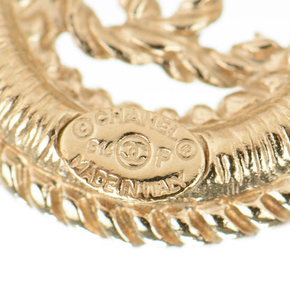 Chanel Twisted CC Earrings Light Gold 4 of 5