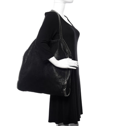 Stella McCartney Shaggy Deer Big Falabella Tote Black 1 of 10