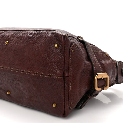 Chloe Calfskin Paddington Hobo Burgundy 10 of 10