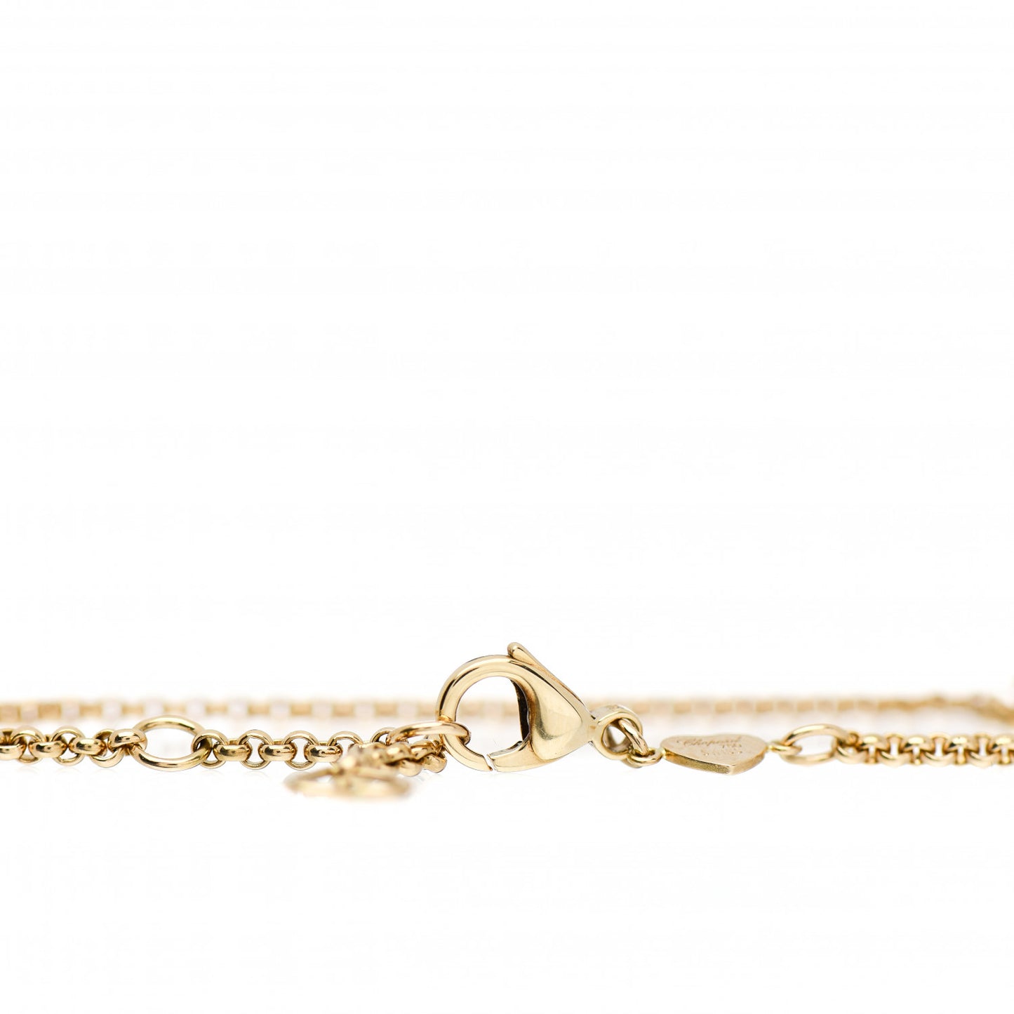 18K Yellow Gold Diamond Happy Diamonds Chain Bracelet