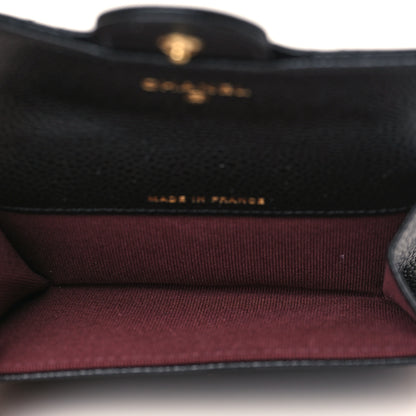 Chanel Caviar Quilted Flap Card Holder Black 5 of 10