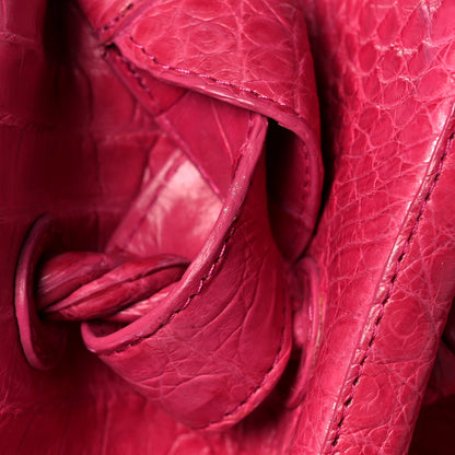 Nancy Gonzalez Crocodile Tote Pink 9 of 10