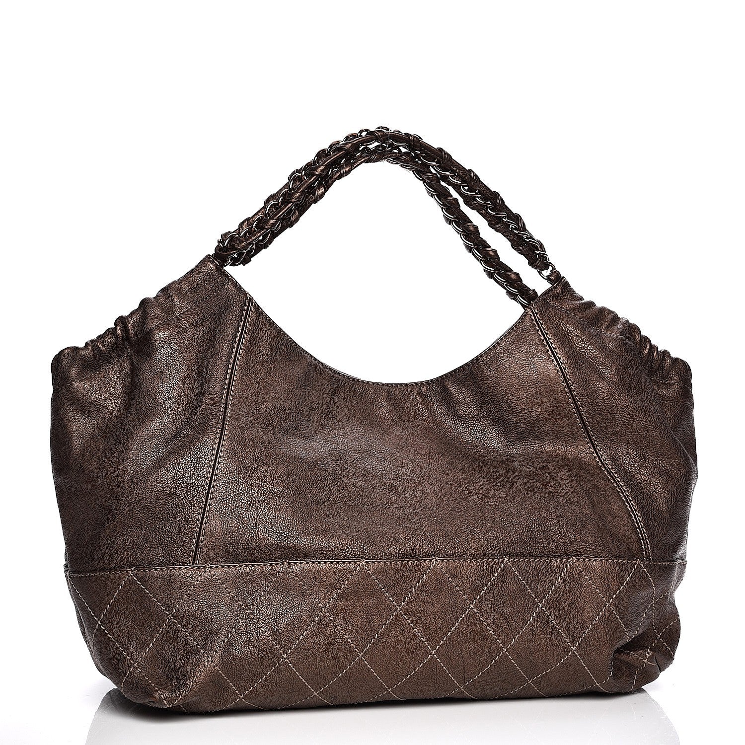 Chanel Metallic Calfskin Baby Coco Cabas Bronze 3 of 8