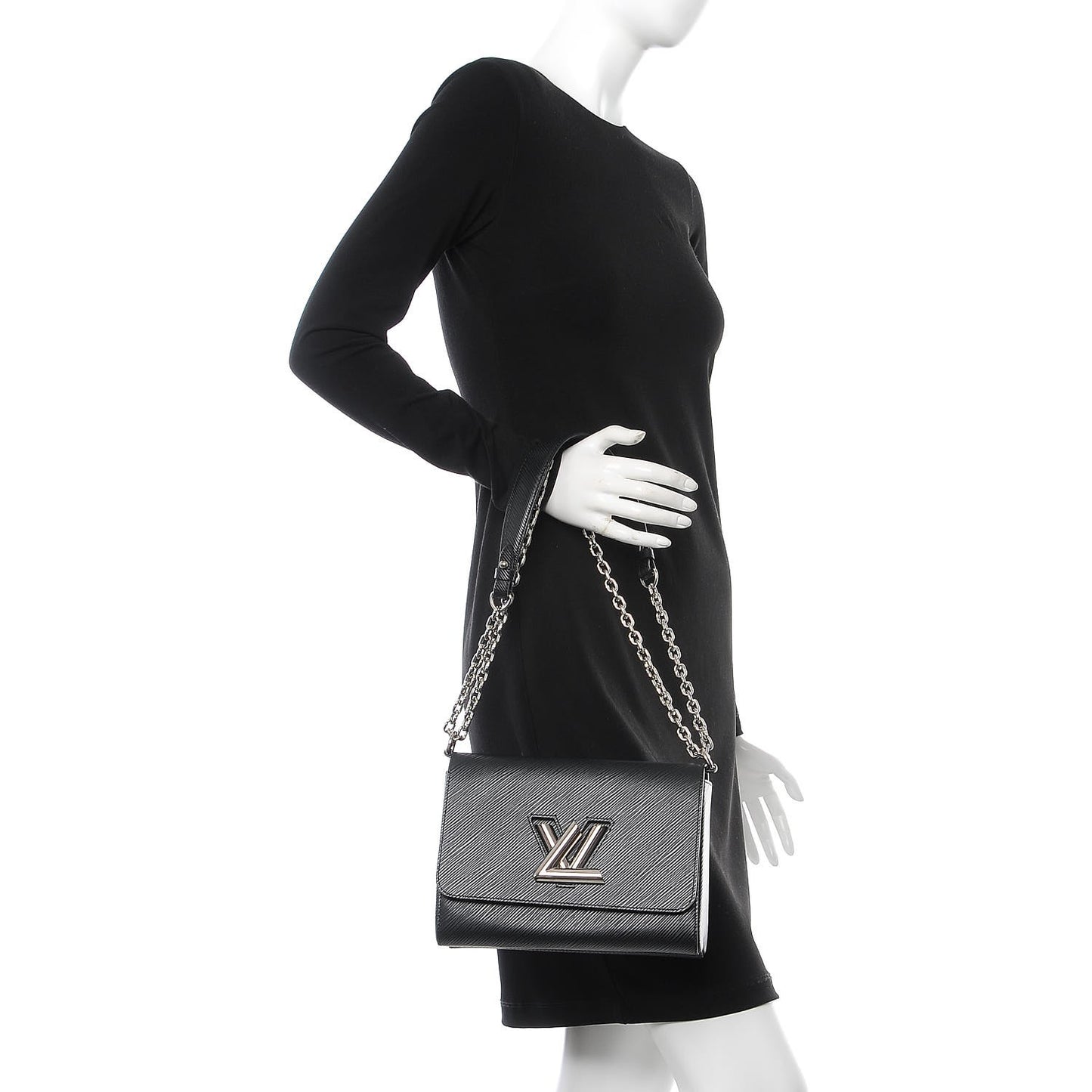 Epi Twist Shoulder Bag MM Black