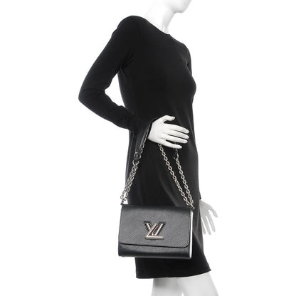 Louis Vuitton Epi Twist Shoulder Bag MM Black 3 of 8