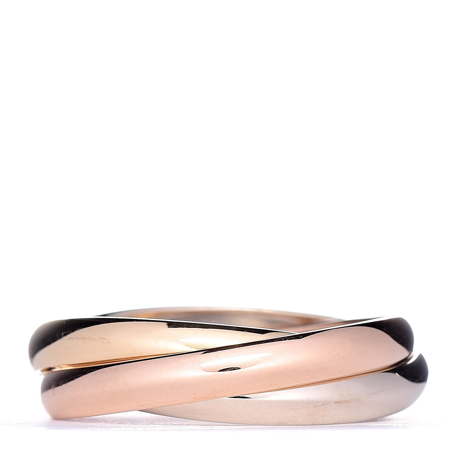 18K Pink Yellow White Gold Trinity Ring 64 10.75