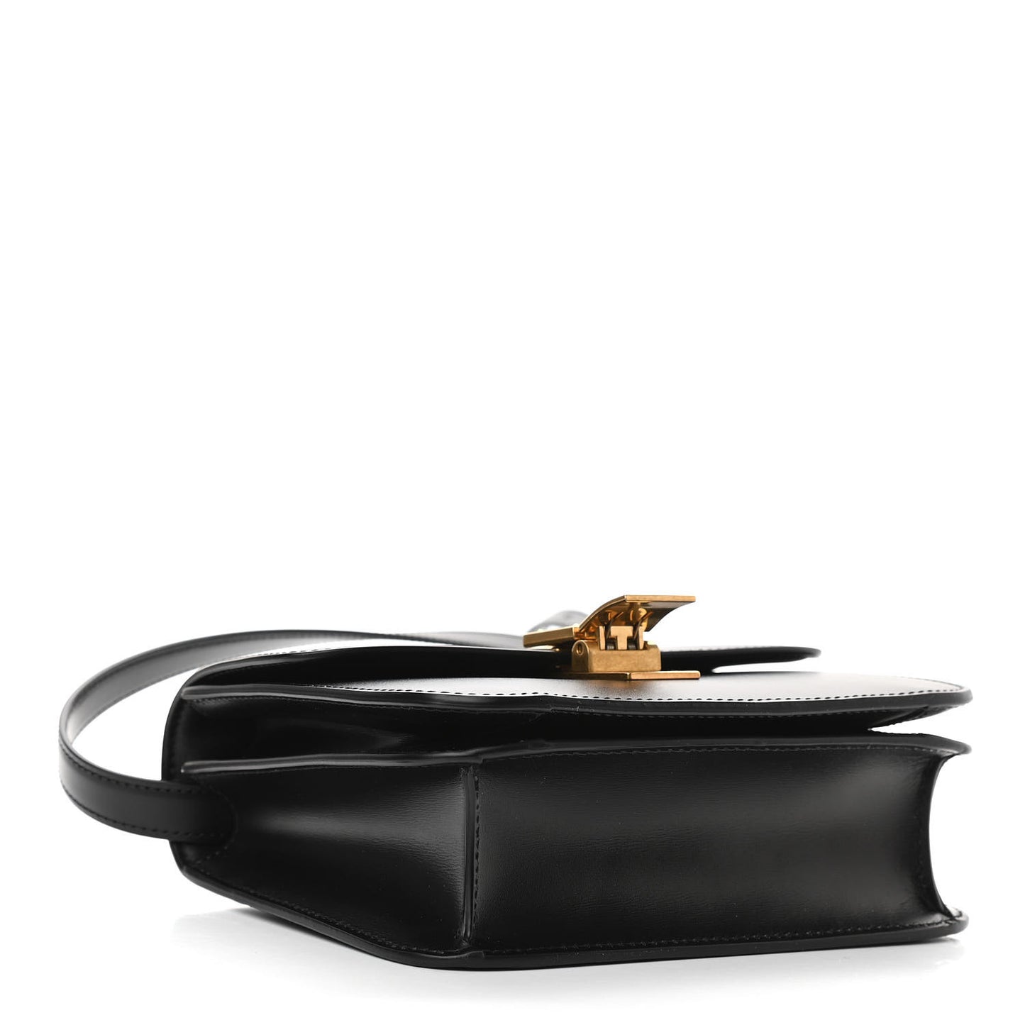Box Calfskin Teen Classic Box Flap Bag Black