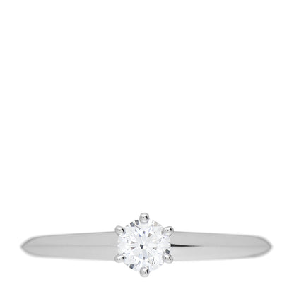 Tiffany Platinum Diamond .23ct Solitaire Engagement Ring 49 5 1 of 6