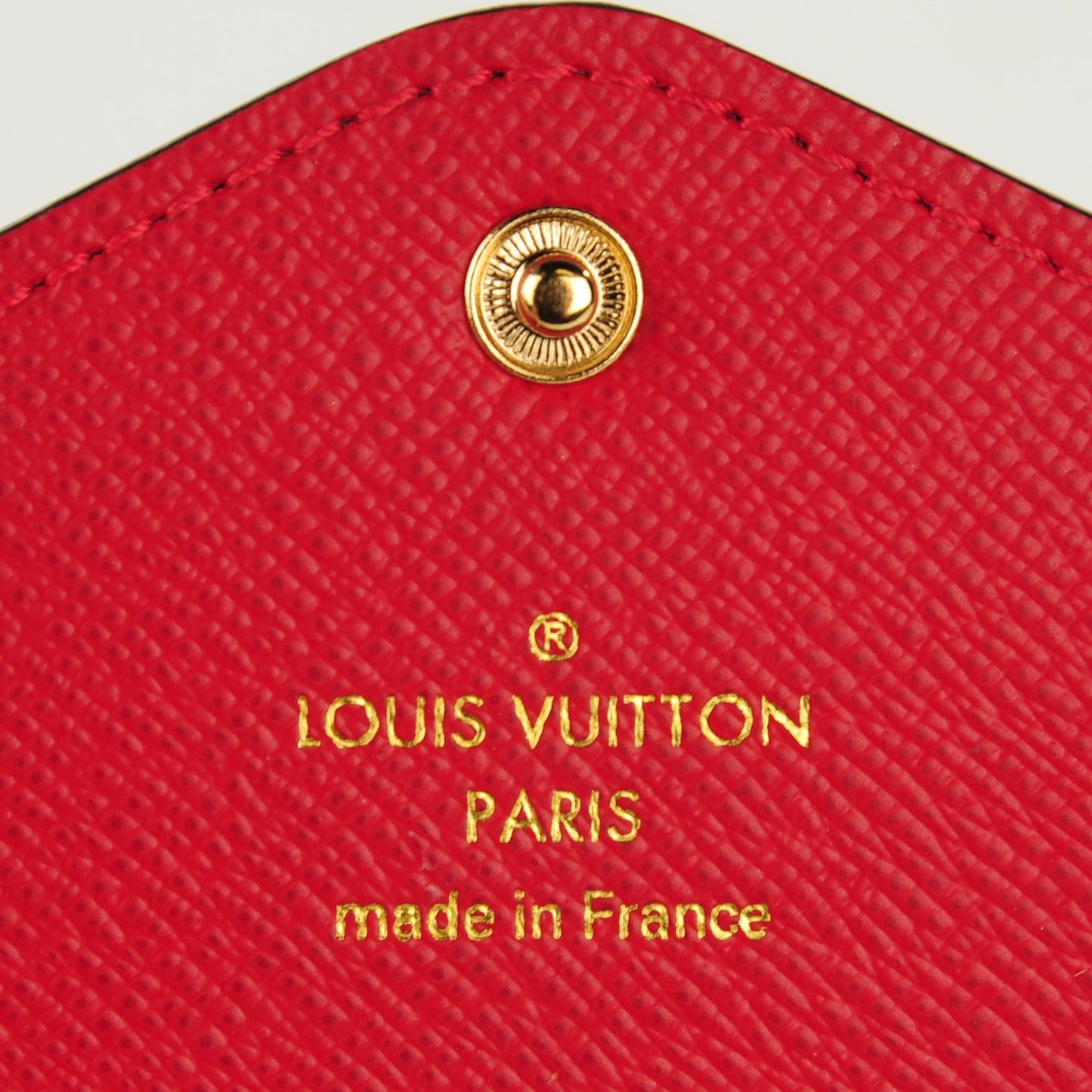 Damier Ebene Josephine Wallet Red